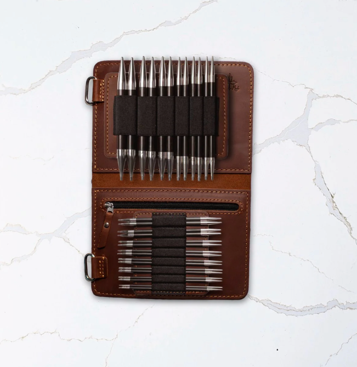 Whiskey Interchangeables Page for Chiaogoo Forte Needles with Zip Pocket