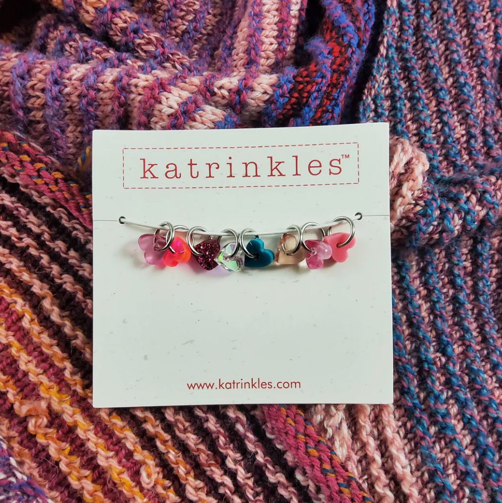 Katrinkles Valentine's Day Tiny Heart Stitch Marker Set