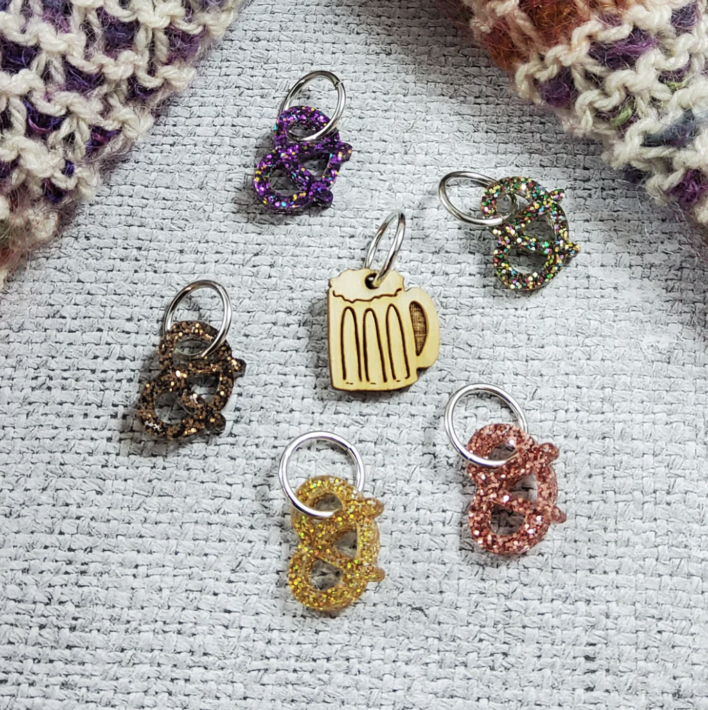 Katrinkles Pretzels Stitch Marker Set