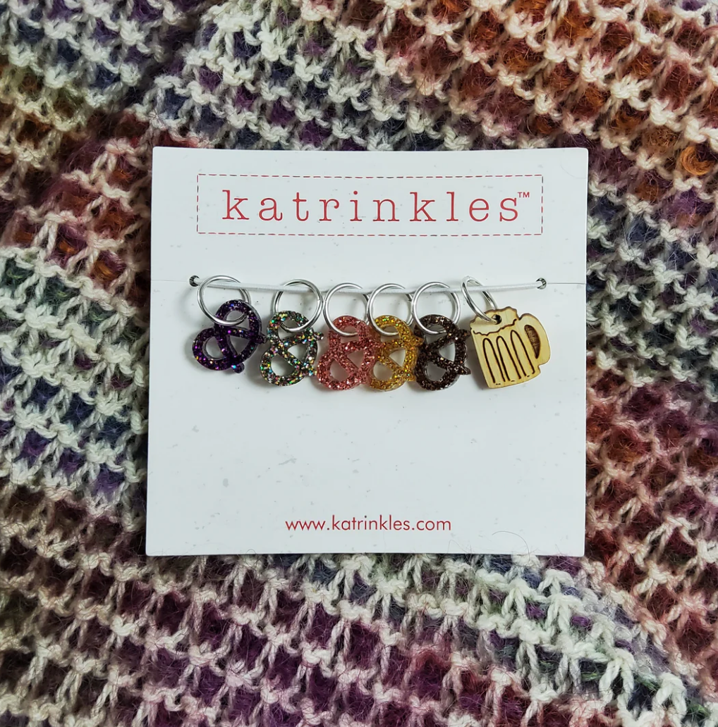 Katrinkles Pretzels Stitch Marker Set