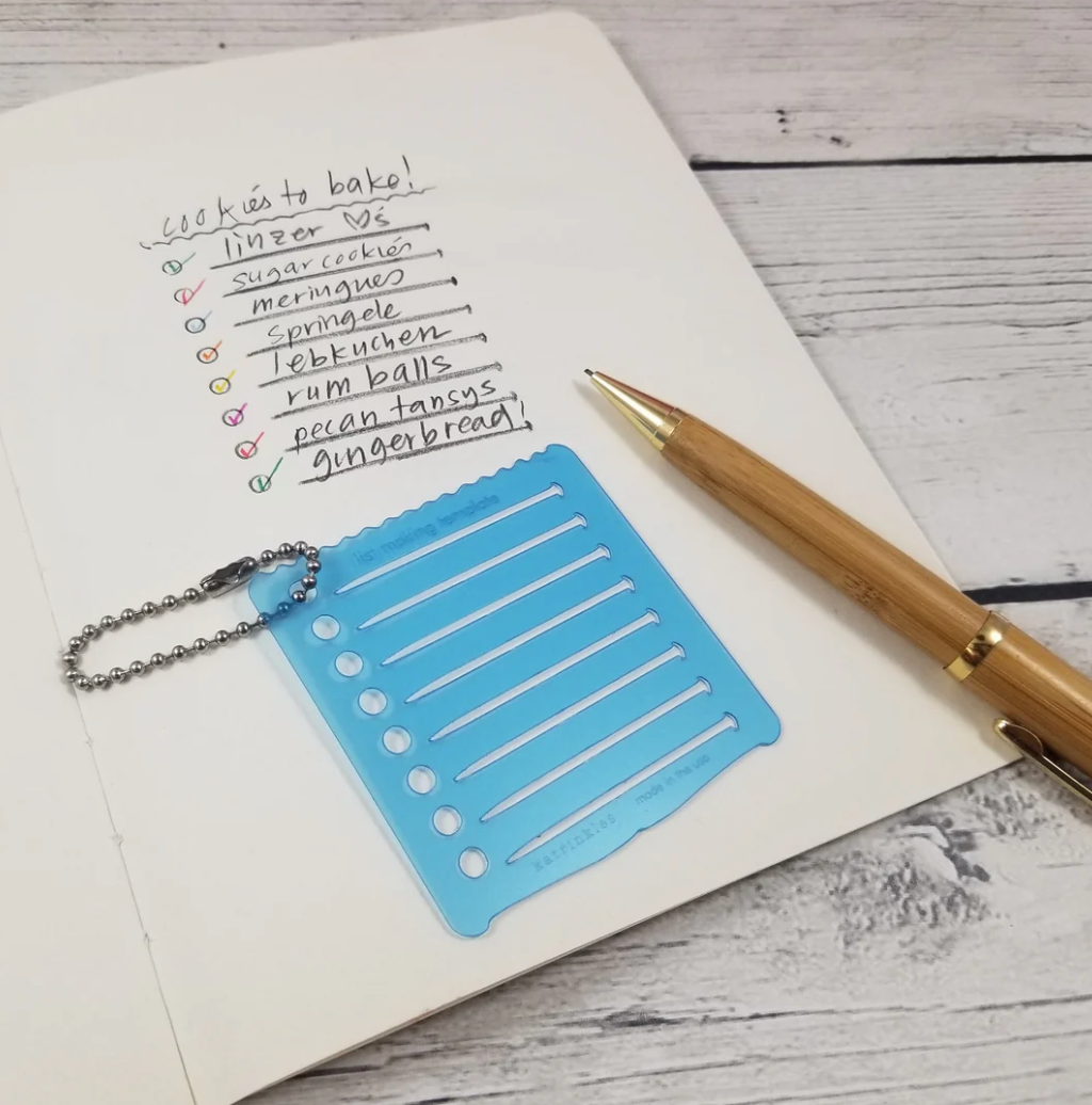 Katrinkles List Making Template for Journaling Mini Tool