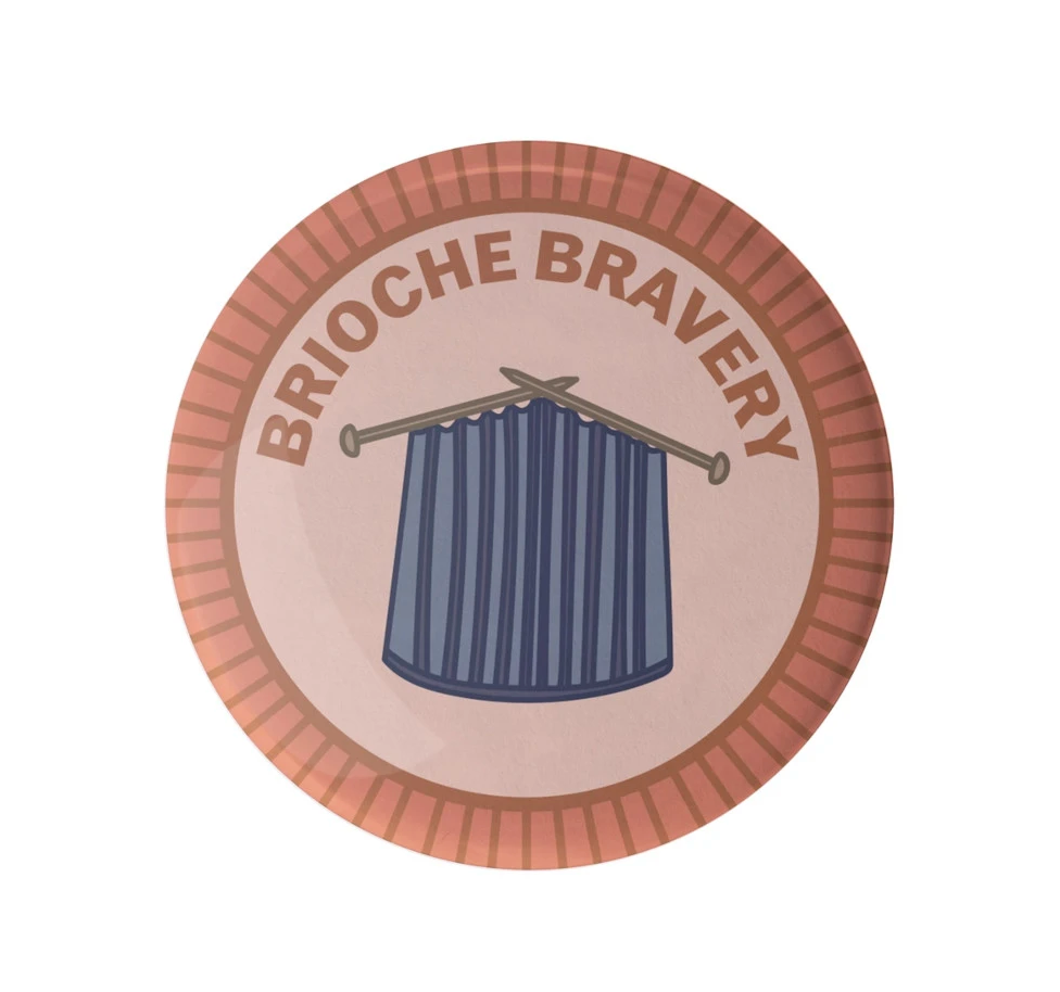 Camp Stitchwood Purl Scout Pin Button Badge (Click for all the variations)