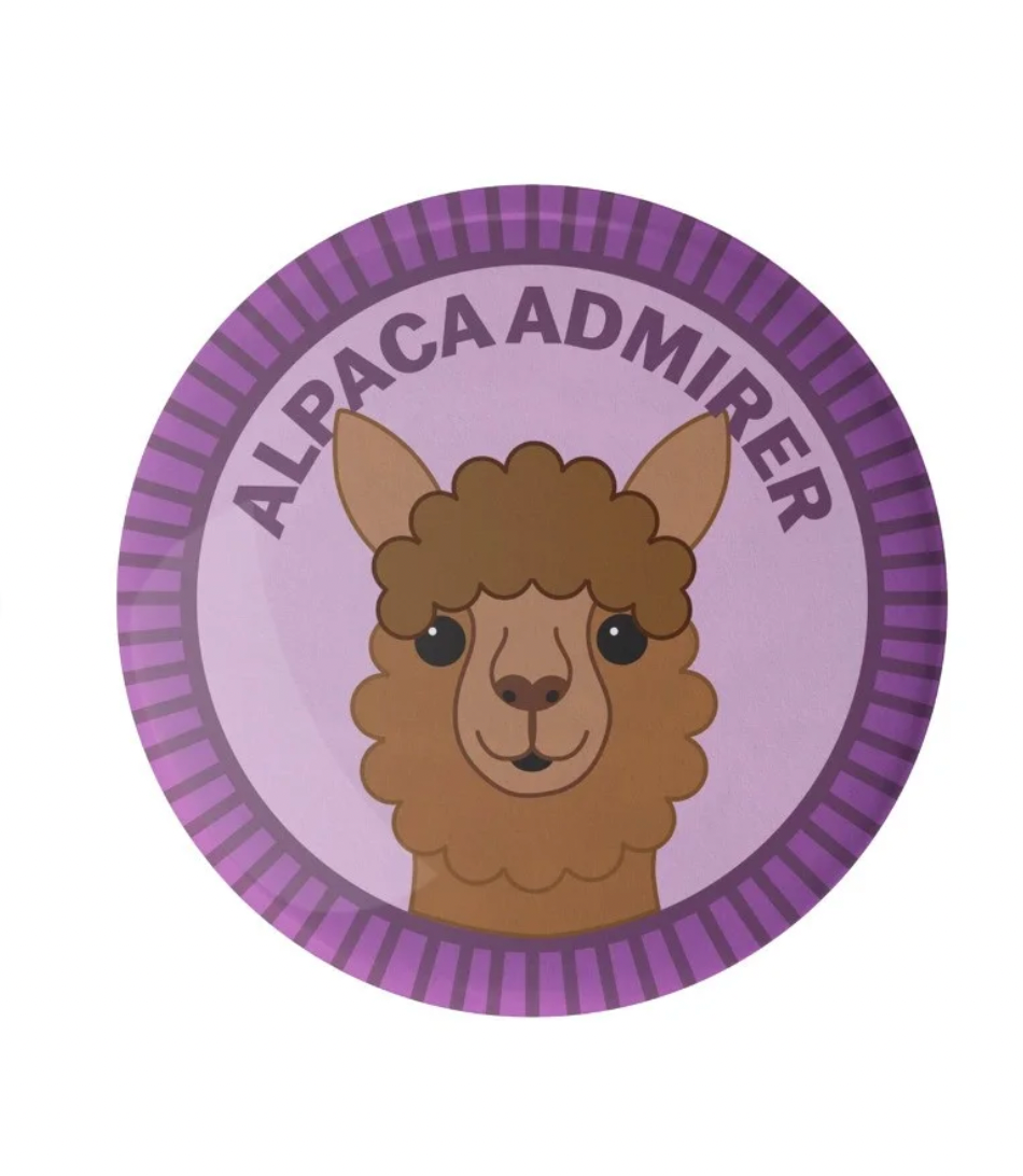 Camp Stitchwood Purl Scout Pin Button Badge (Click for all the variations)