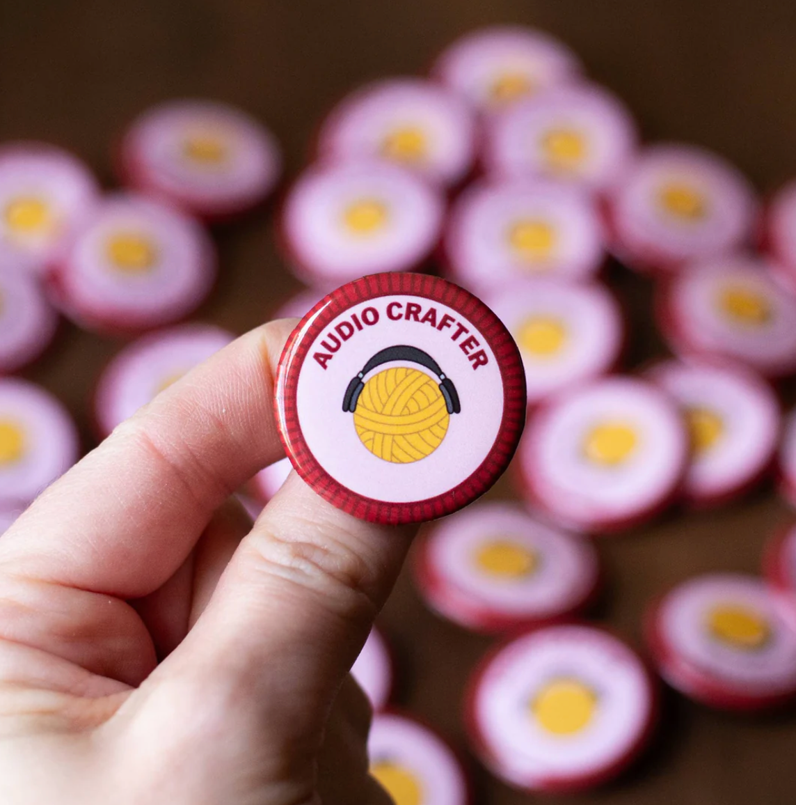 Camp Stitchwood Purl Scout Pin Button Badge (Click for all the variations)