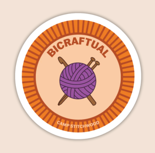 Camp Stitchwood Purl Scout Sticker (Click for all the variations)