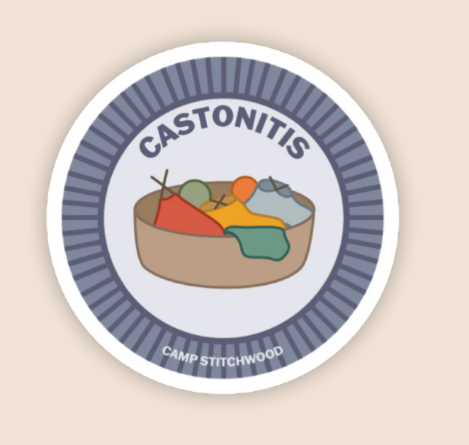 Camp Stitchwood Purl Scout Sticker (Click for all the variations)