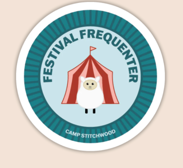 Camp Stitchwood Purl Scout Sticker (Click for all the variations)