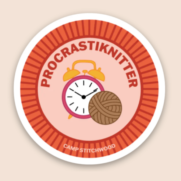 Camp Stitchwood Purl Scout Sticker (Click for all the variations)