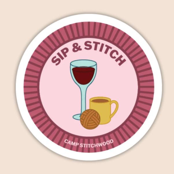 Camp Stitchwood Purl Scout Sticker (Click for all the variations)