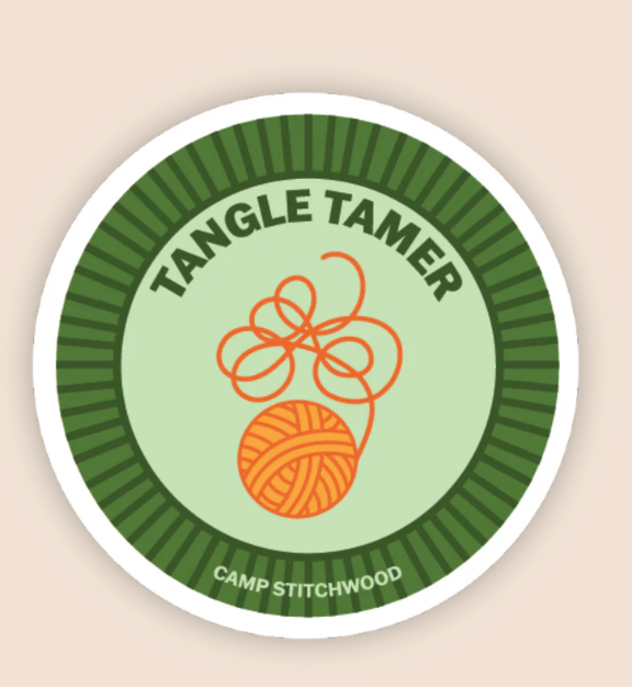 Camp Stitchwood Purl Scout Sticker (Click for all the variations)