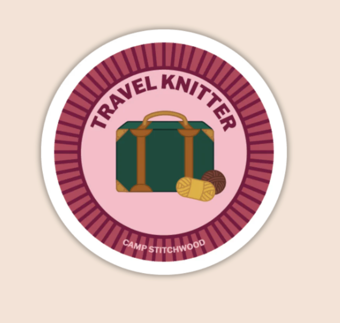 Camp Stitchwood Purl Scout Sticker (Click for all the variations)