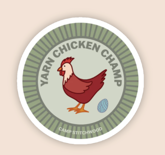 Camp Stitchwood Purl Scout Sticker (Click for all the variations)