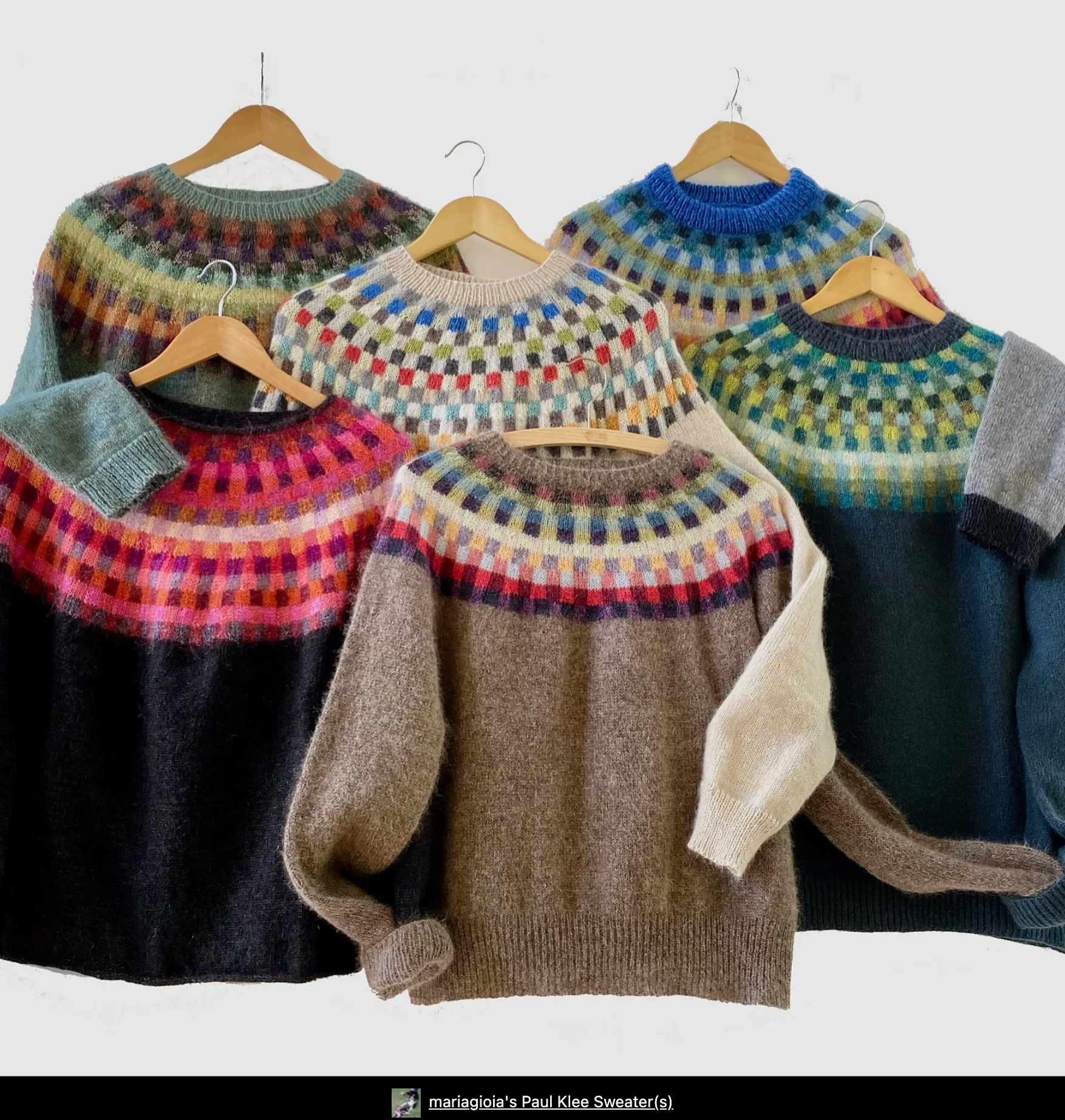 Paul Klee Sweater Kits - Knit-a-long for Yorkshire Yarn Fest