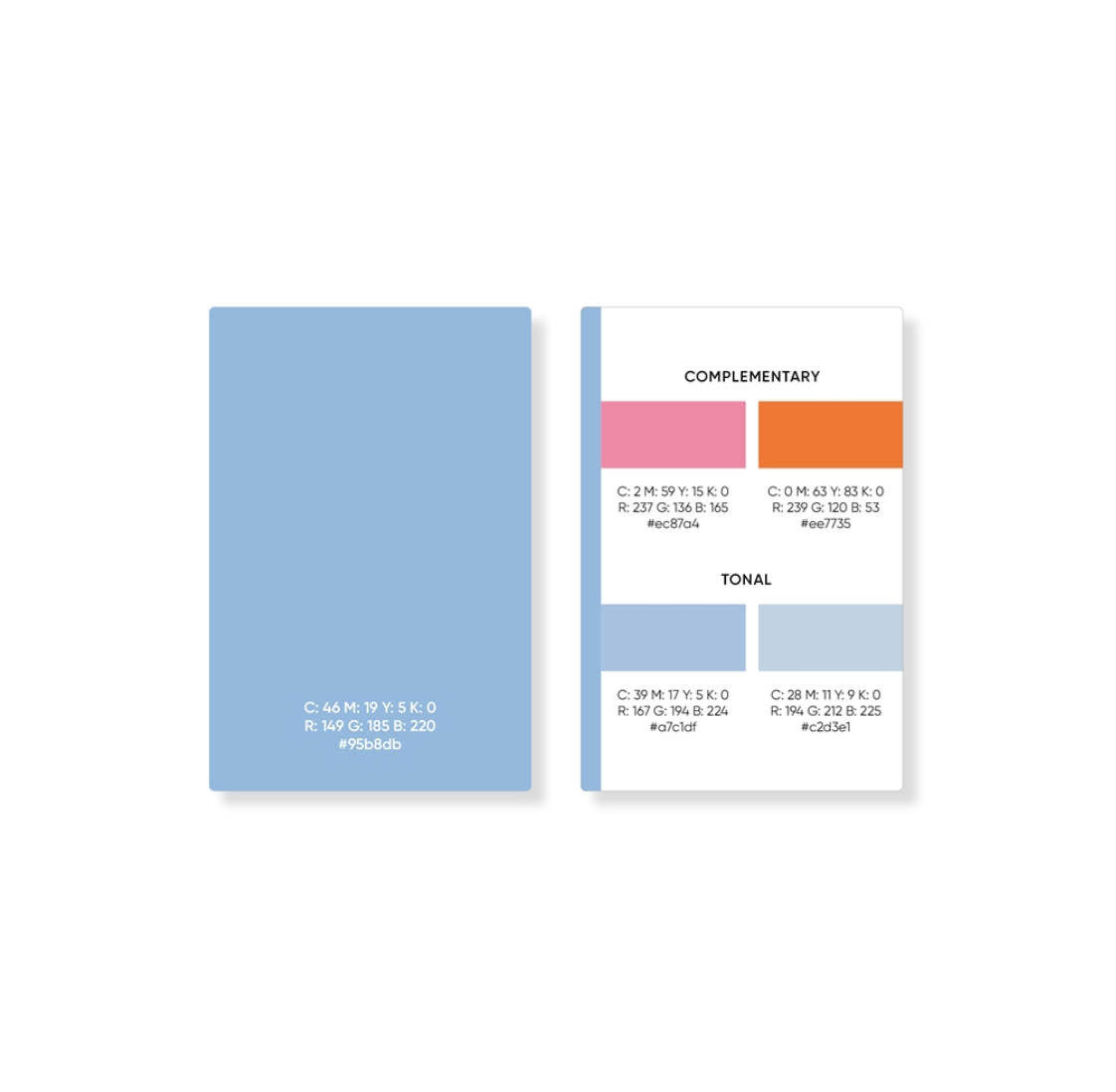 Box of Swatches  72 Shade Cards for Palette Planning and Inspiration