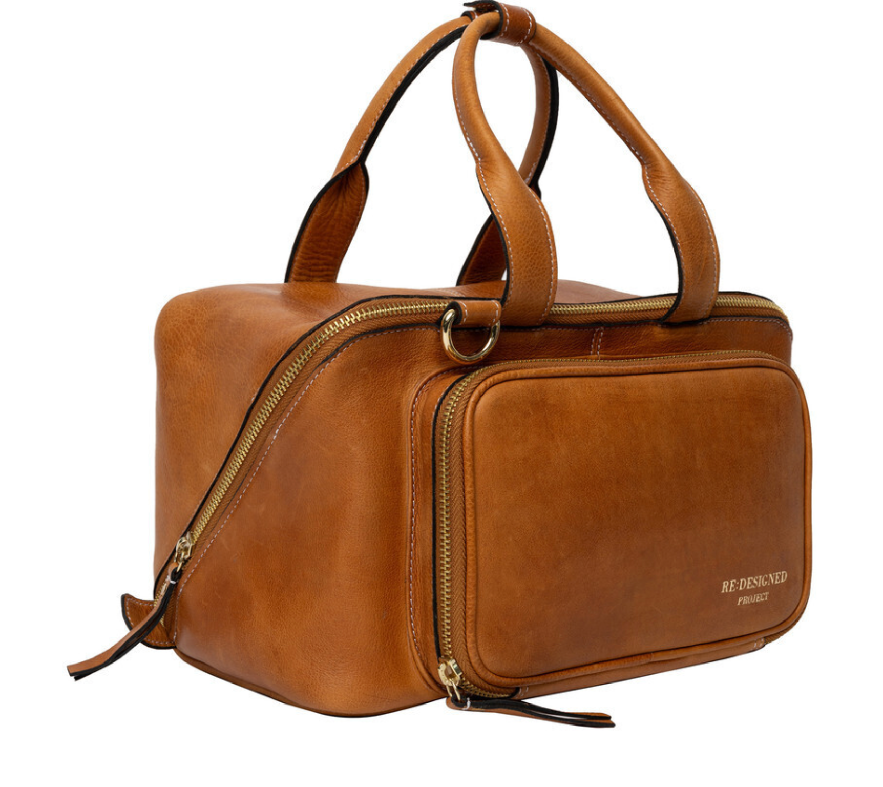 READY TO SHIP  -  Re:designed PROJECT 39 - Leather Project Bag TAN