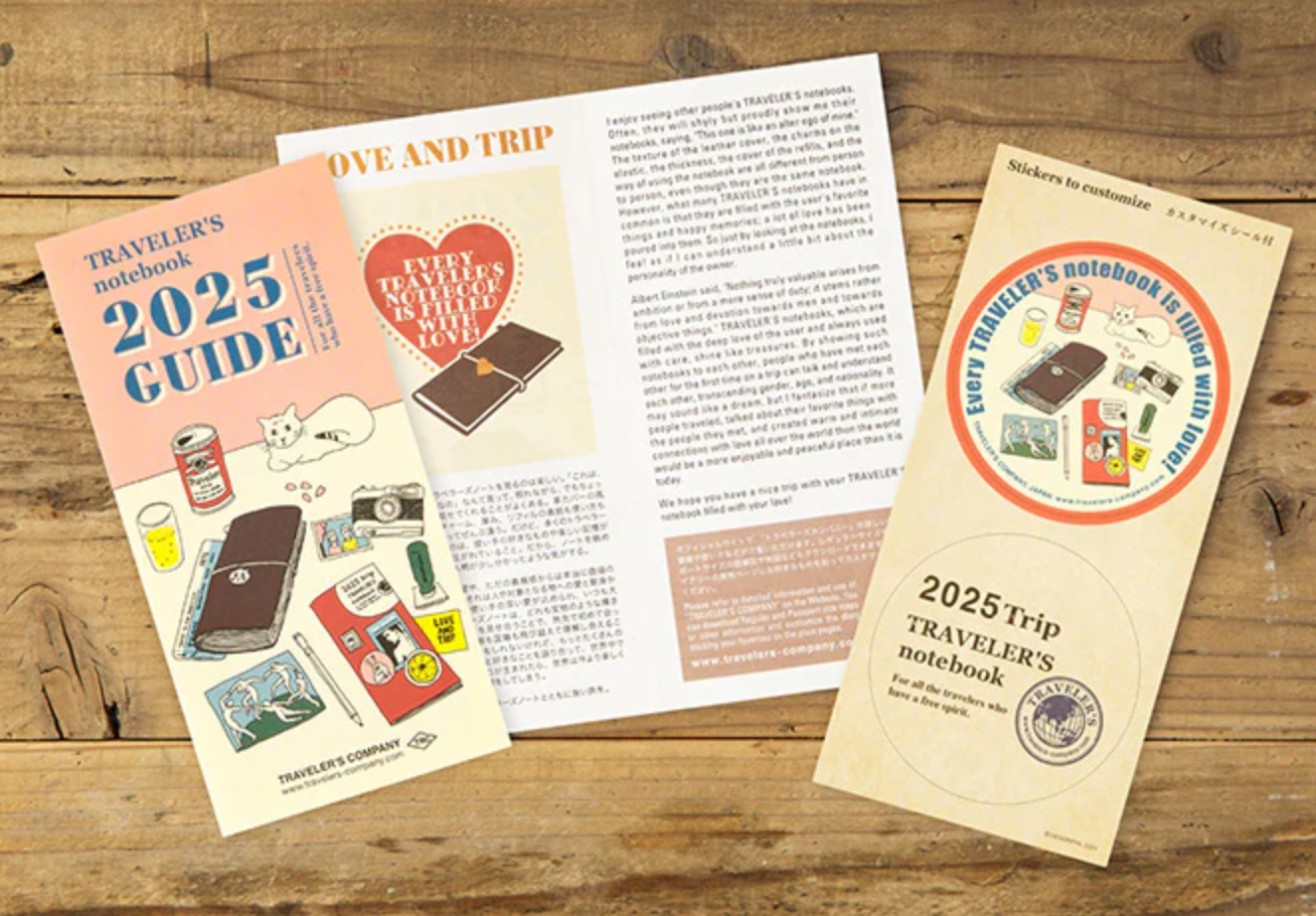 TRAVELER'S Notebook Refill: 2025 Diary Weekly + Memo Regular Size