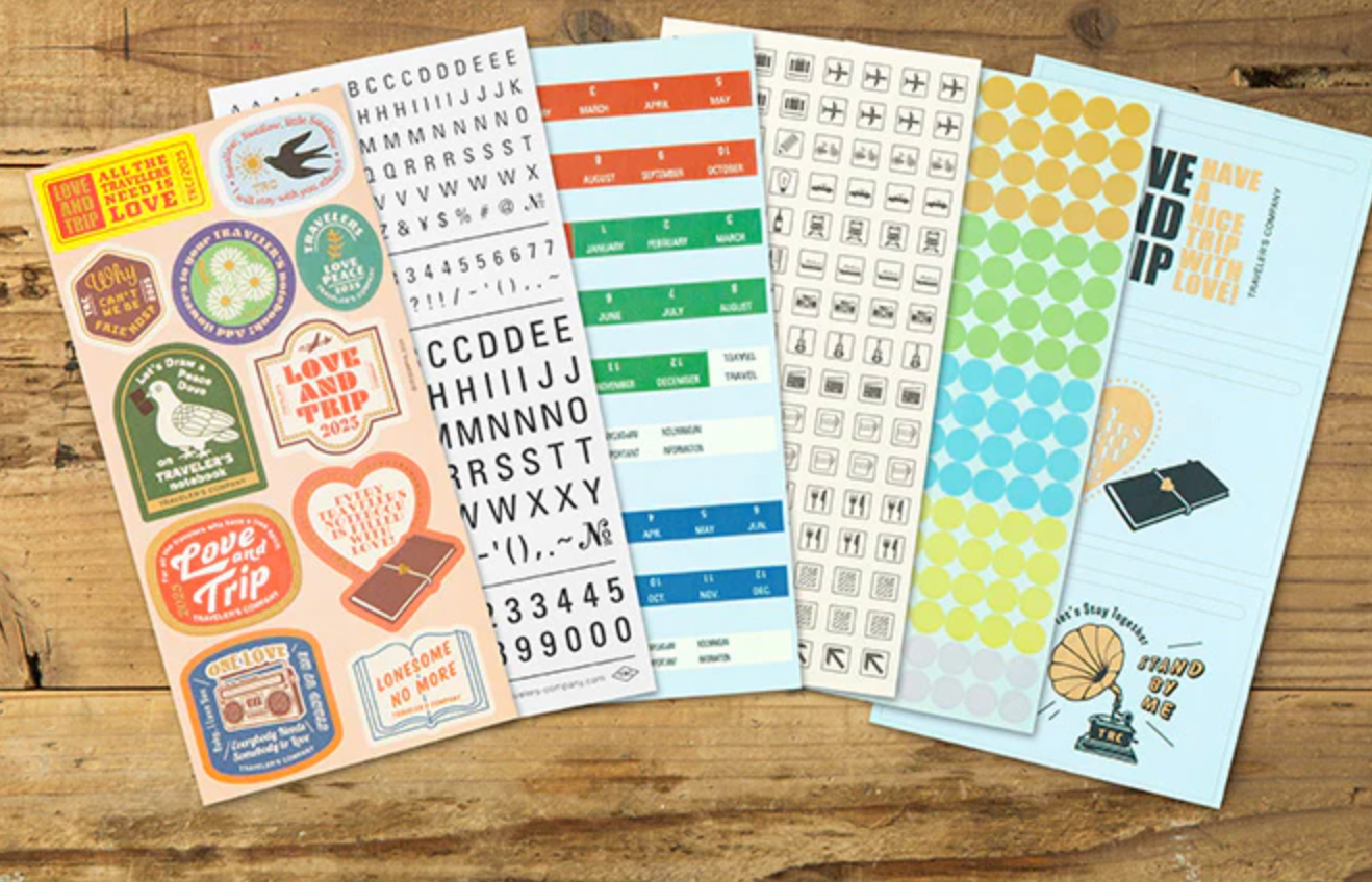 TRAVELER'S Notebook Refill: LOVE AND TRIP Clear Folder