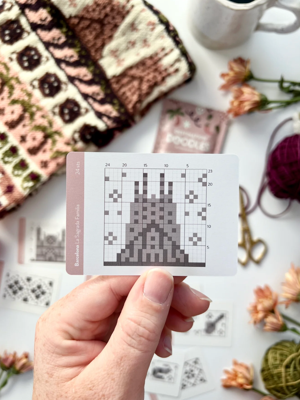 Barcelona Doodle Card Deck Foil pack (expansion) by Pacific Knit Co