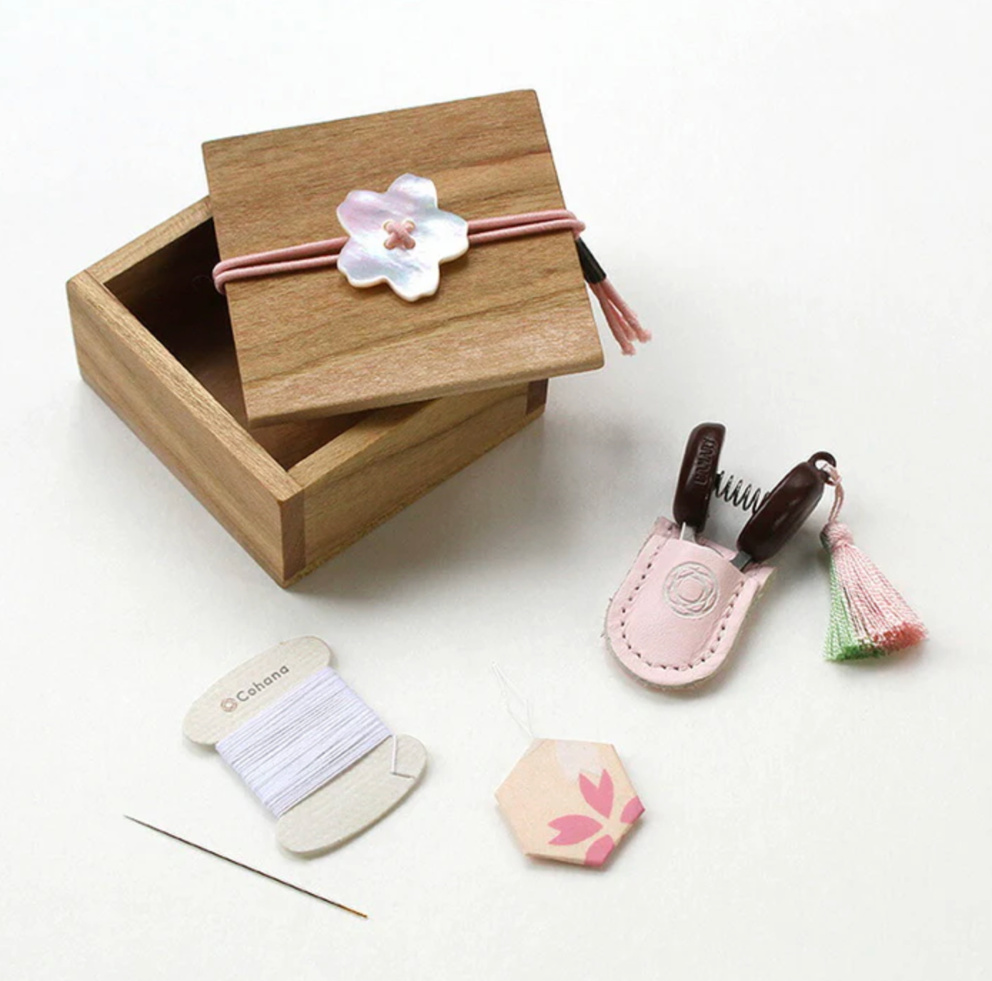 Cohana – Sakura Edition 2025 – Mini Sewing Set in Wooden Box