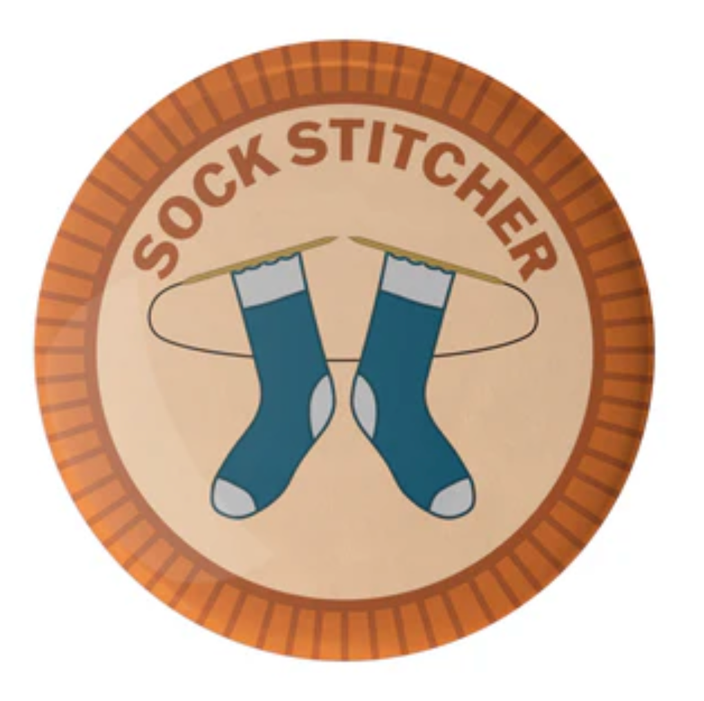 Camp Stitchwood Purl Scout Pin Button Badge (Click for all the variations)