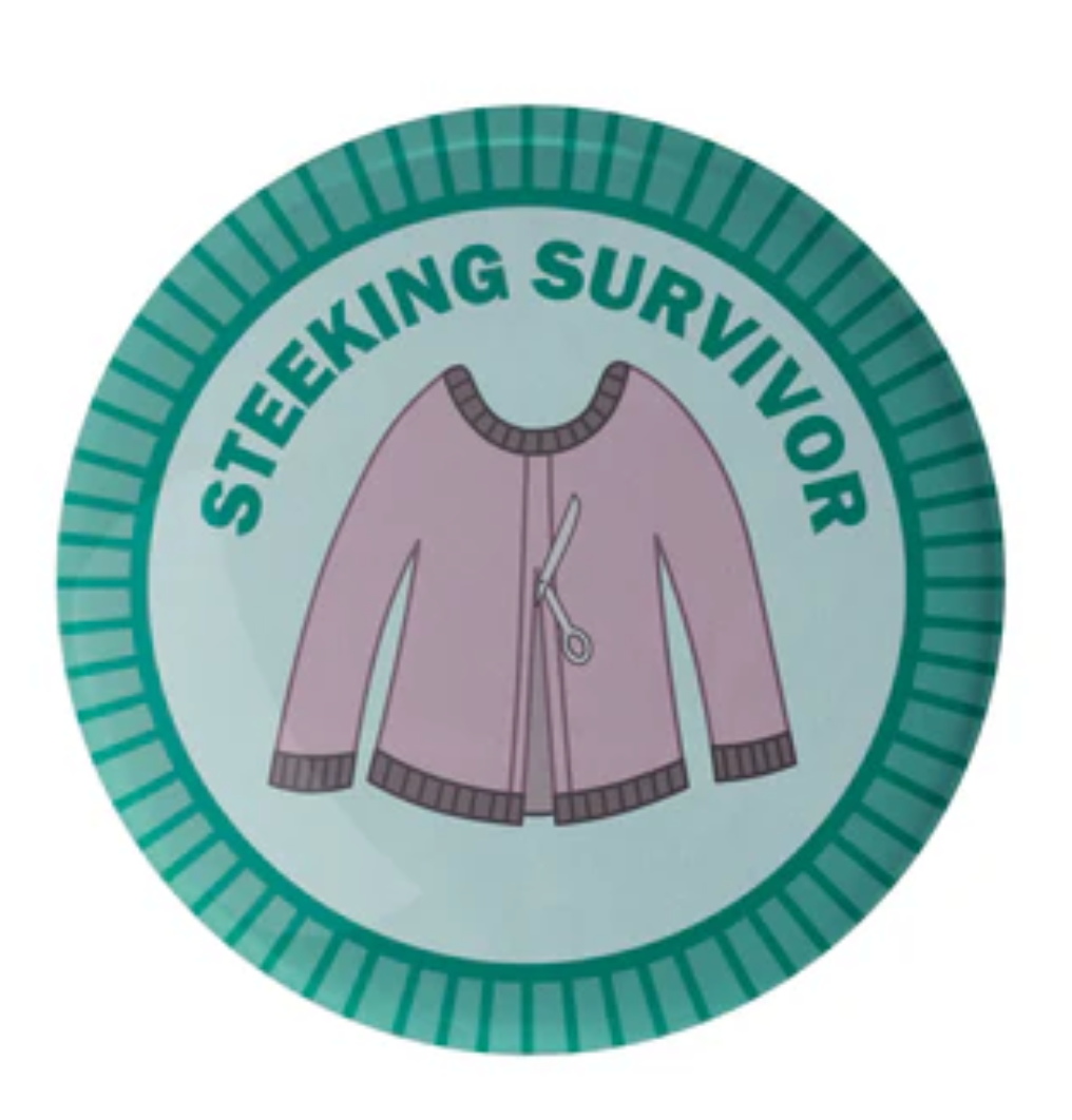 Camp Stitchwood Purl Scout Pin Button Badge (Click for all the variations)
