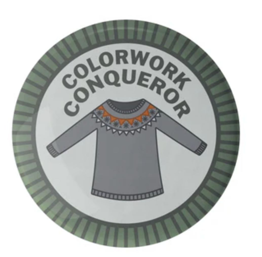 Camp Stitchwood Purl Scout Pin Button Badge (Click for all the variations)
