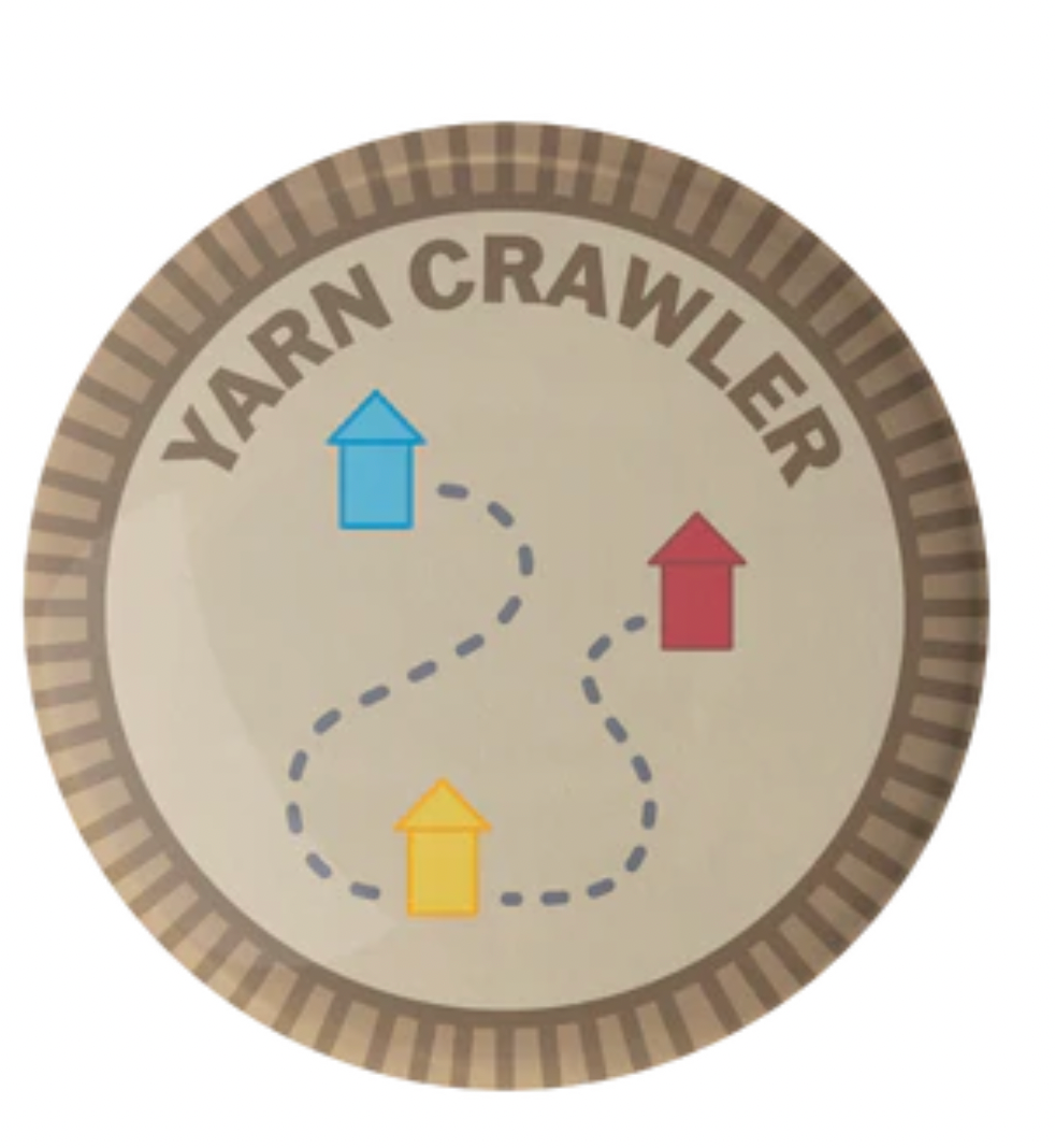 Camp Stitchwood Purl Scout Pin Button Badge (Click for all the variations)