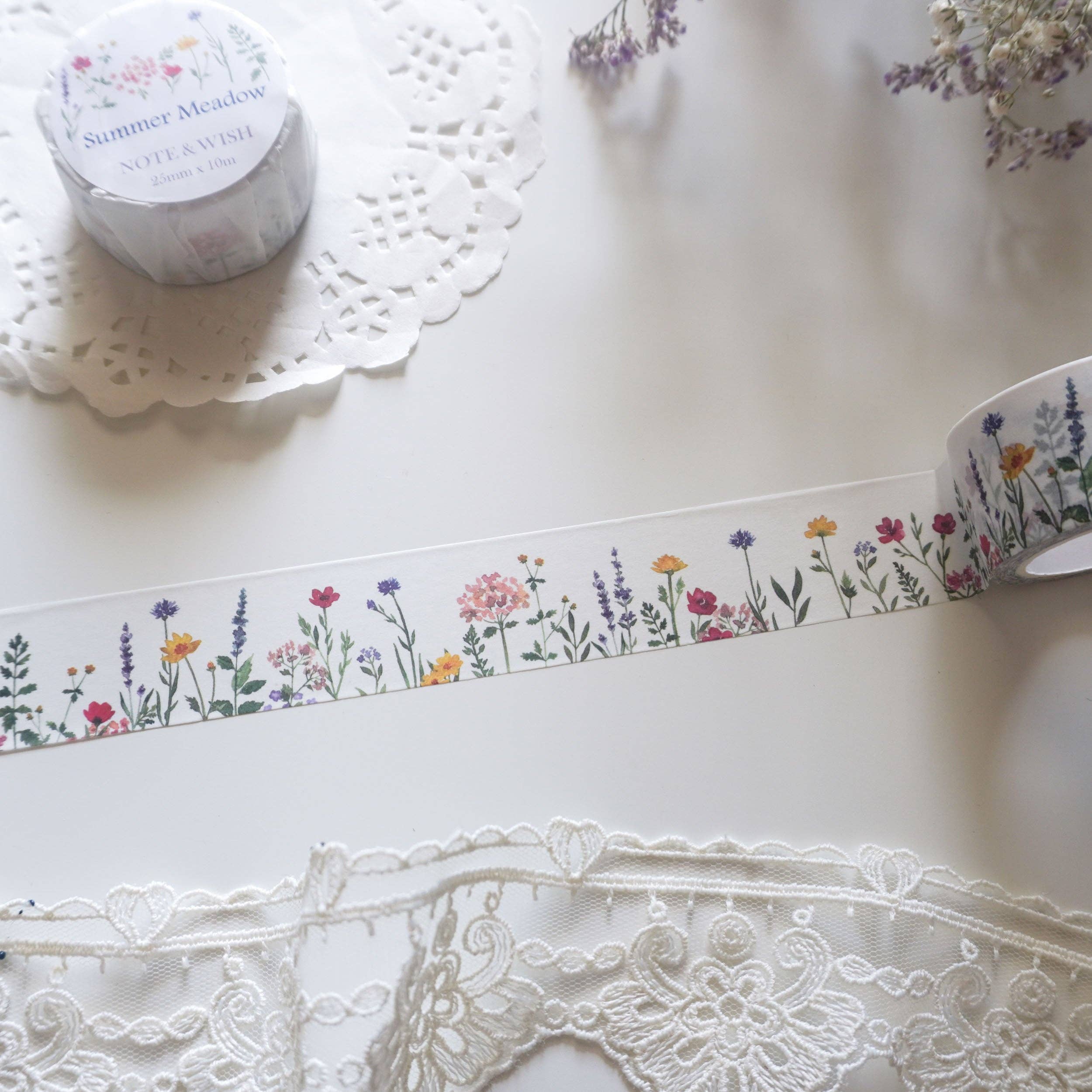 Summer Meadow Washi Tape - Wildflower Washi Tape