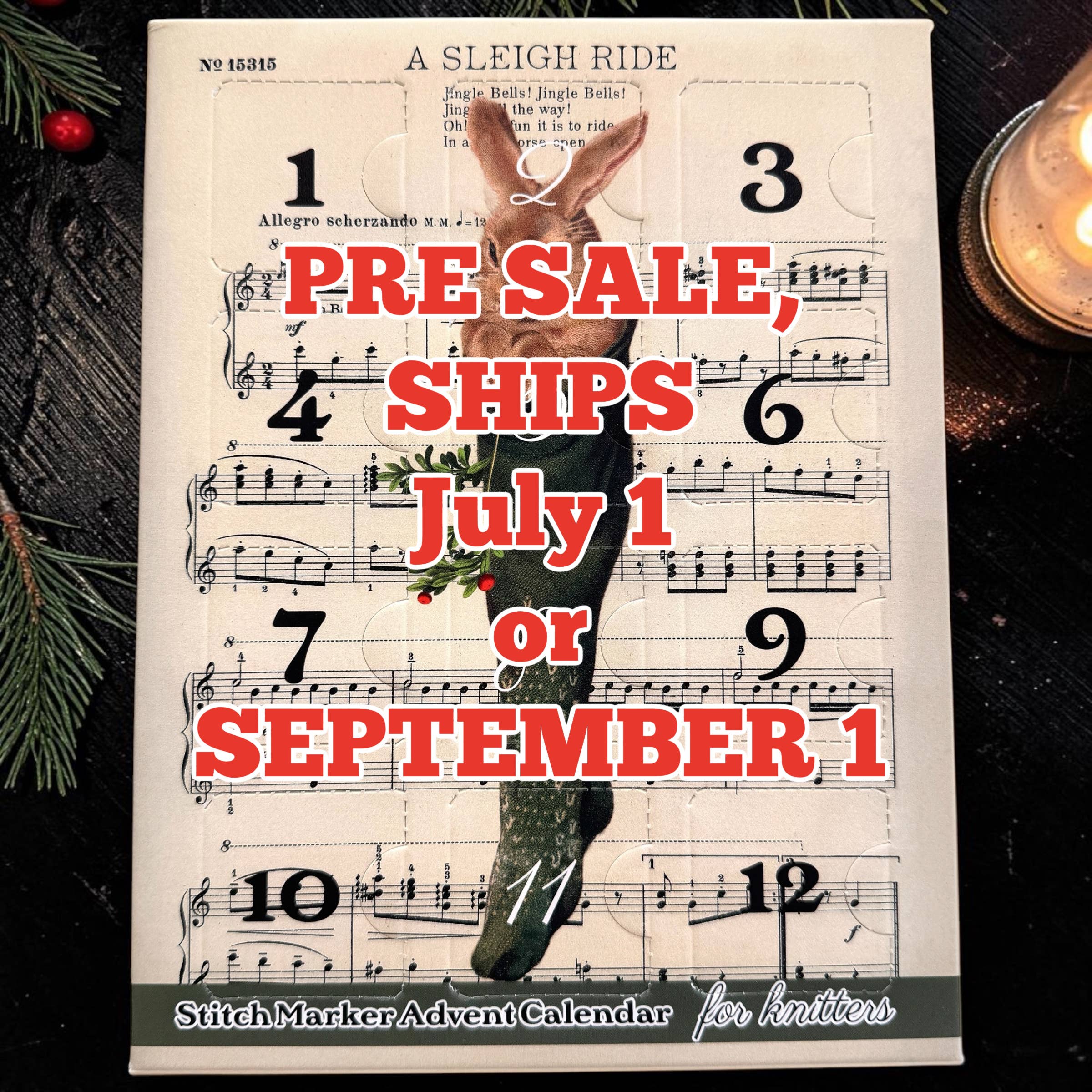 2026 KNITTING Stitch Marker Advent Calendar