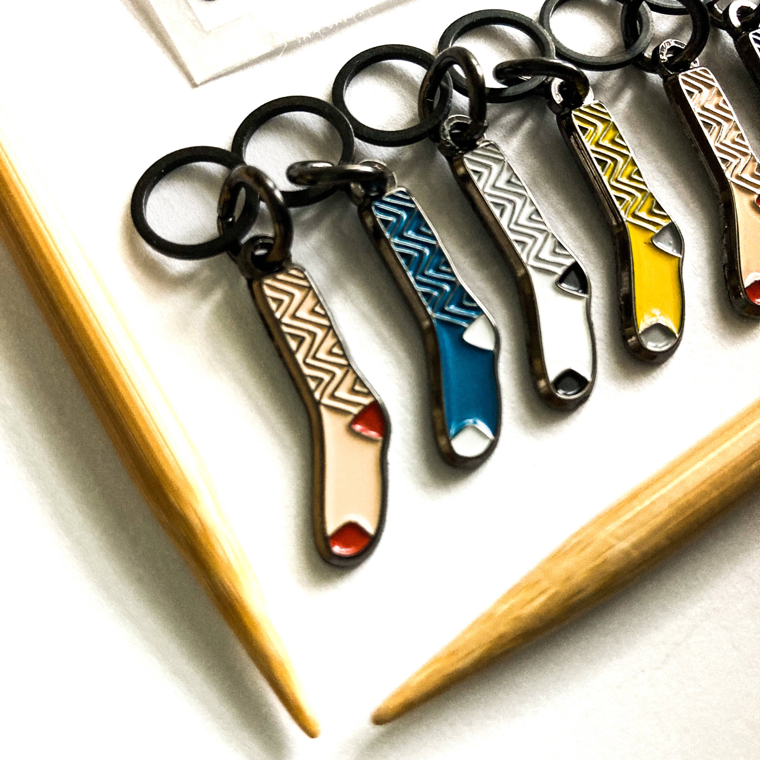 Sack of socks stitch markers