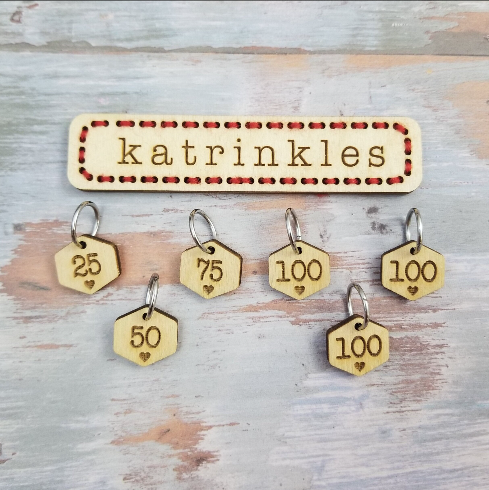 Katrinkles Cast On Counting Numbers Stitch Marker Set