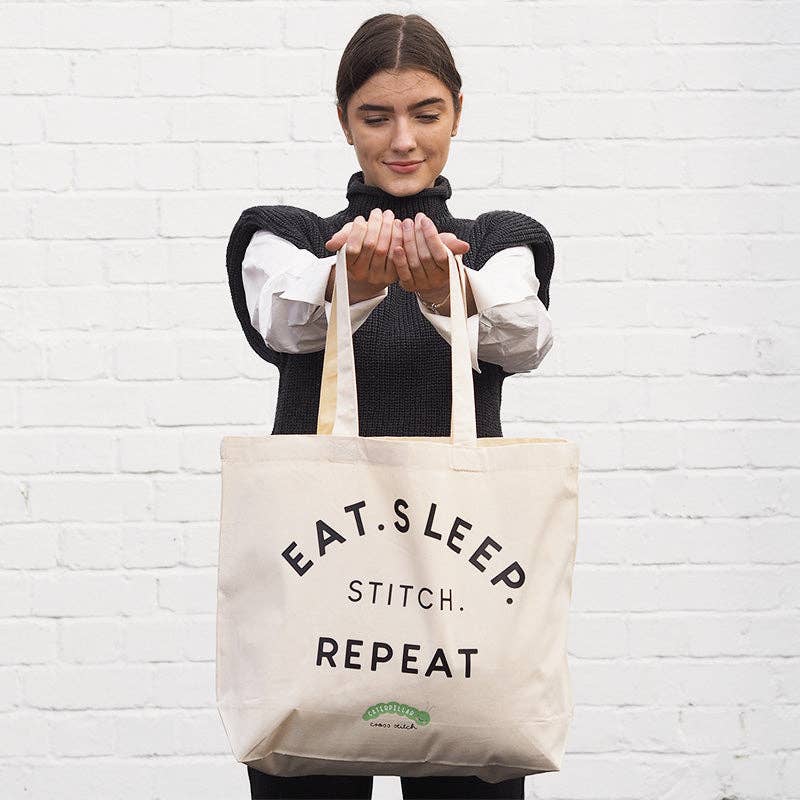 Caterpillar Tote Bag - Eat Sleep Stitch