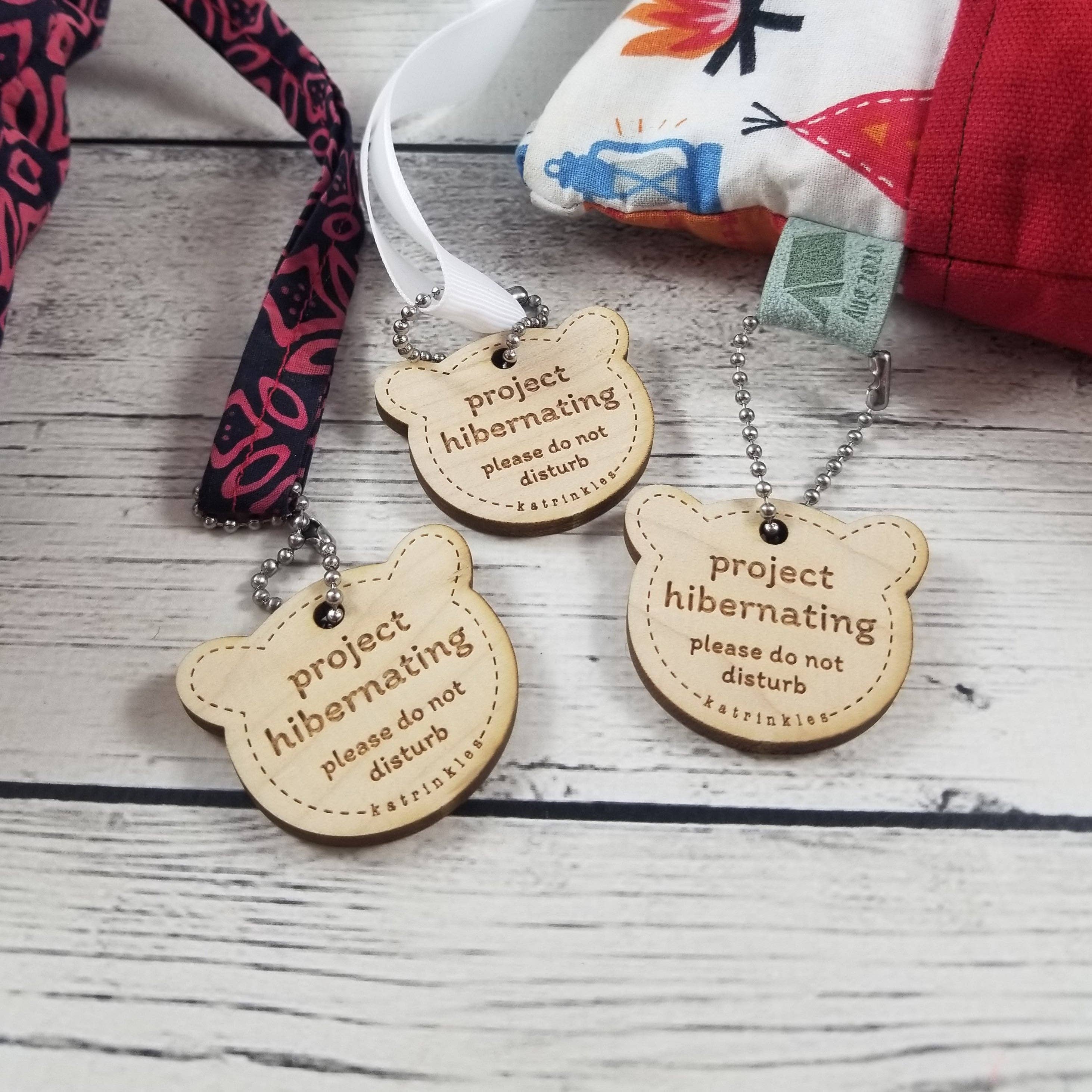 Katrinkles Project Hibernating Bear Bag Tags