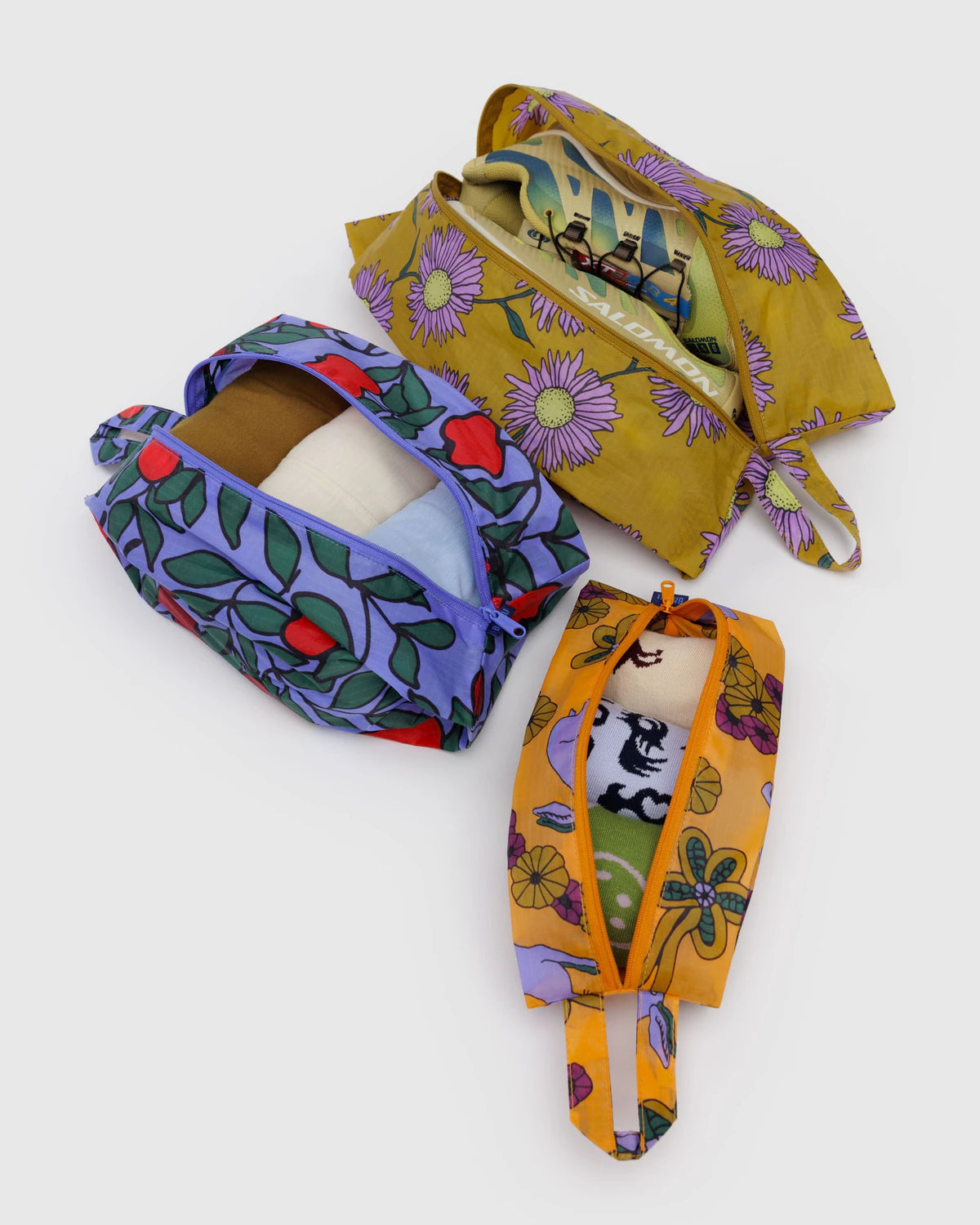 Baggu 3D Zip Set - Night Orchard