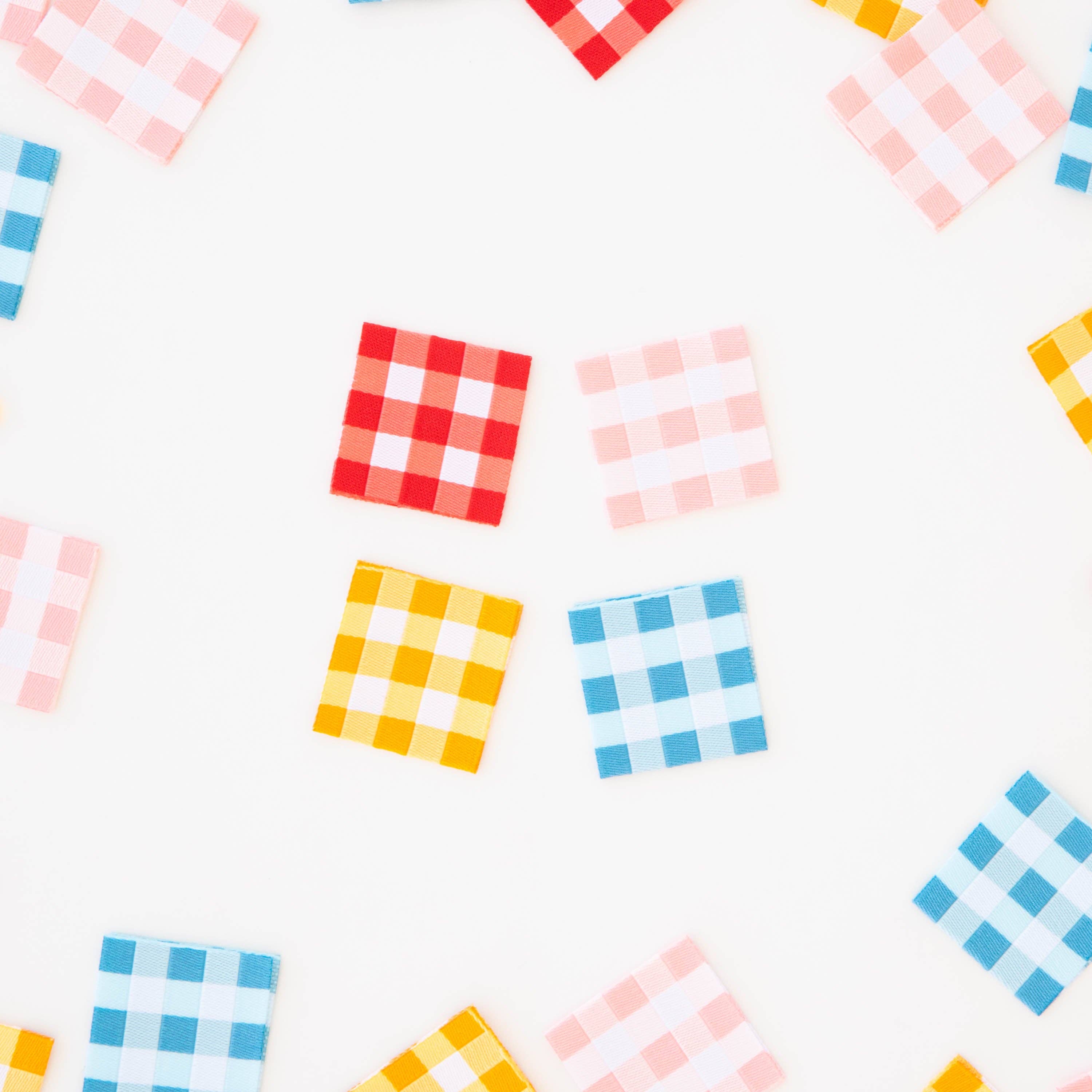 Gingham Multipack - Sewing Woven Clothing and Quilt Labels