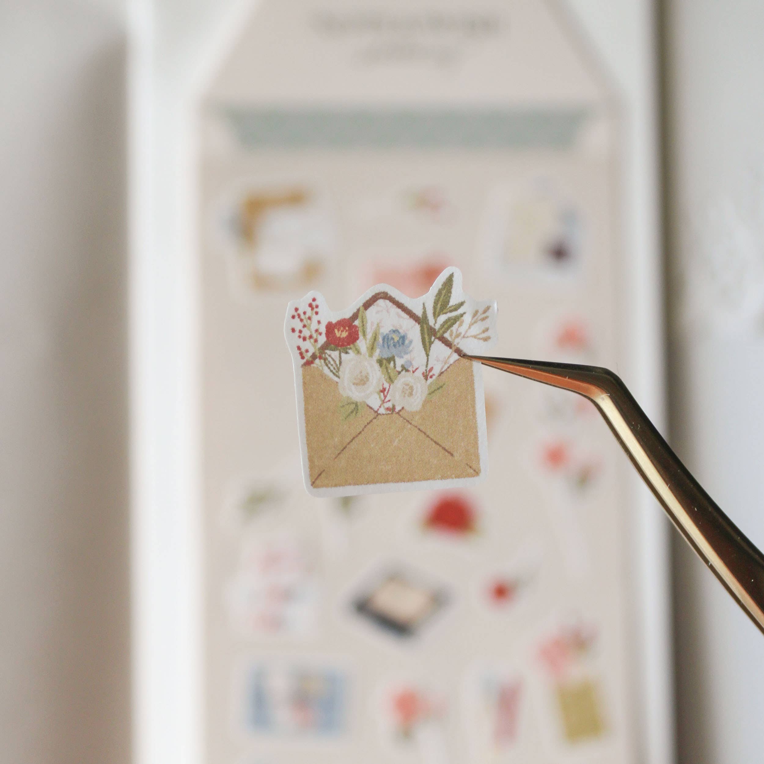 Floral Letters Journal Stickers - Letter Writing
