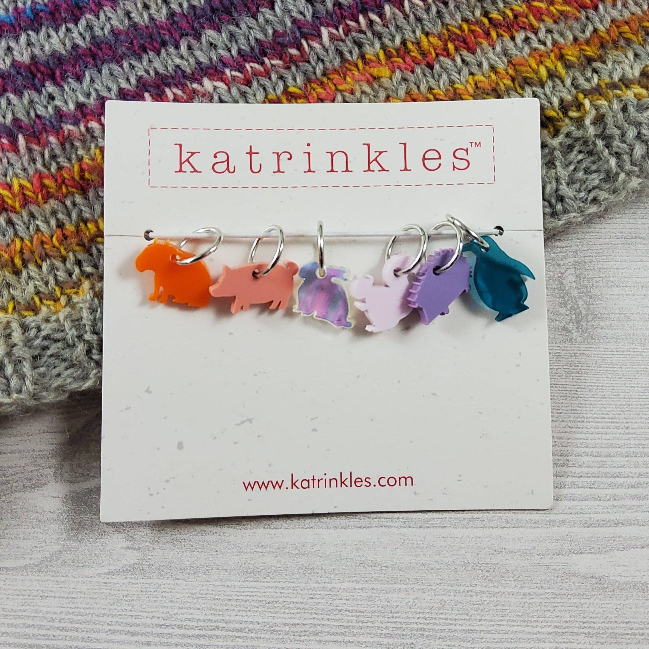 Colorful Critters Stitch Marker Set