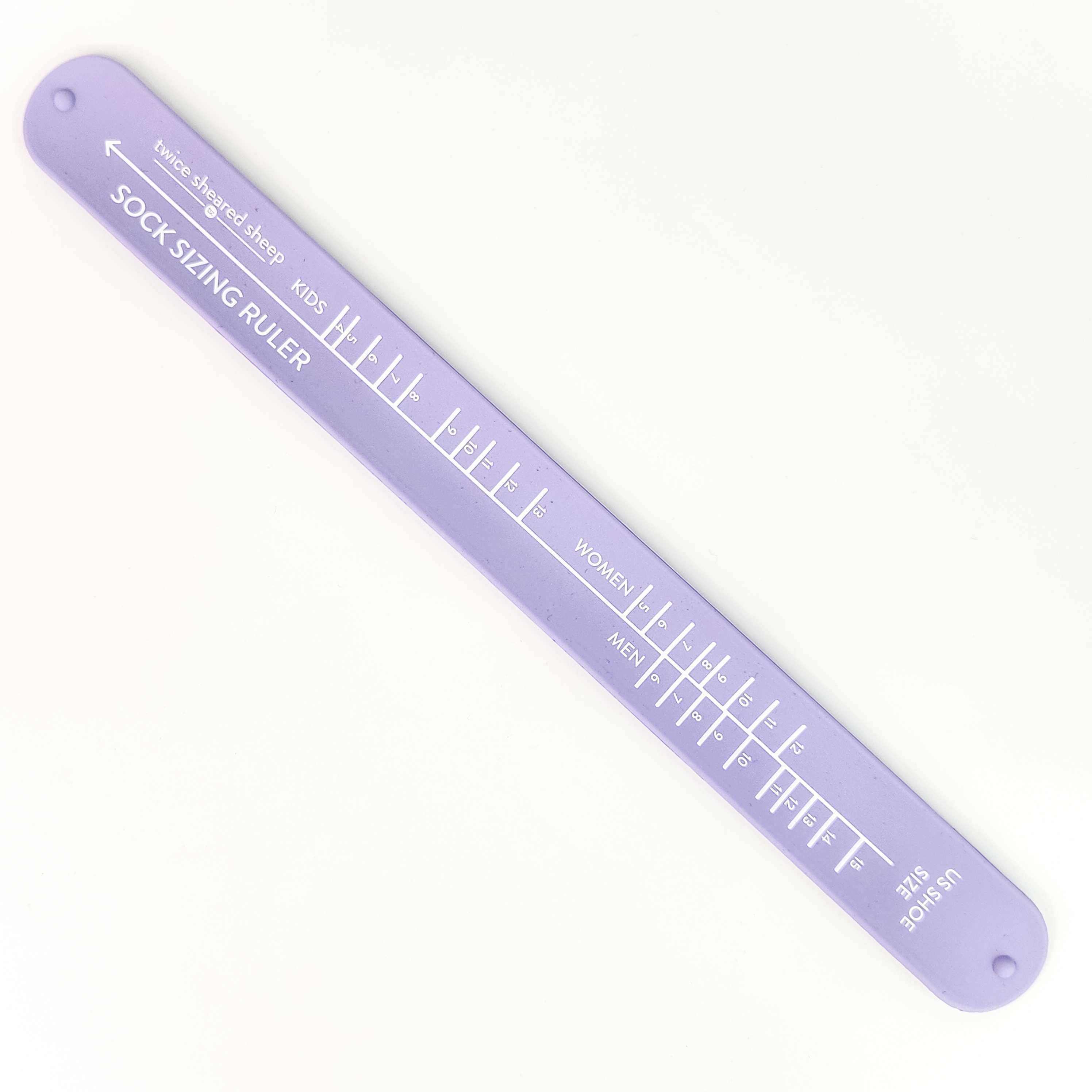 Sock Sizing Ruler - Sock Knitting Bracelet Ruler