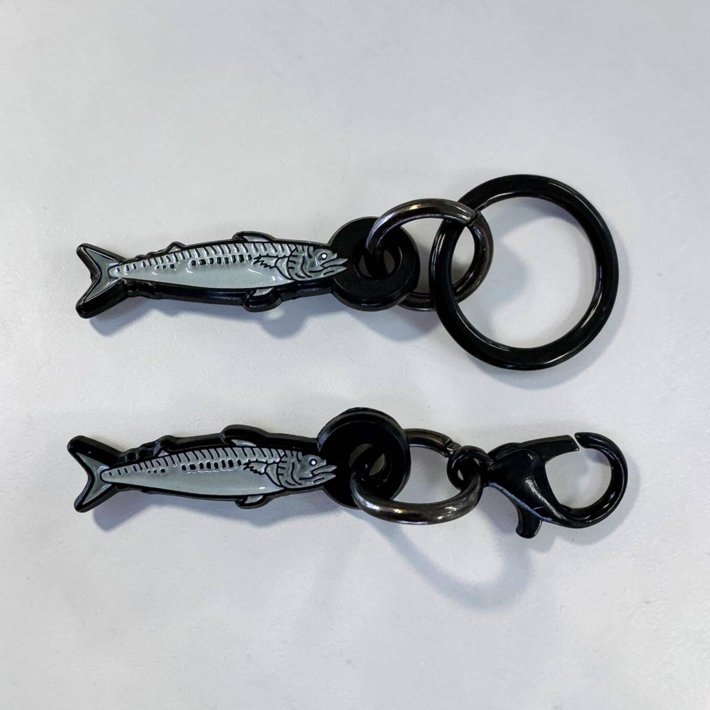 Mackerel Enamel Stitch Marker Single