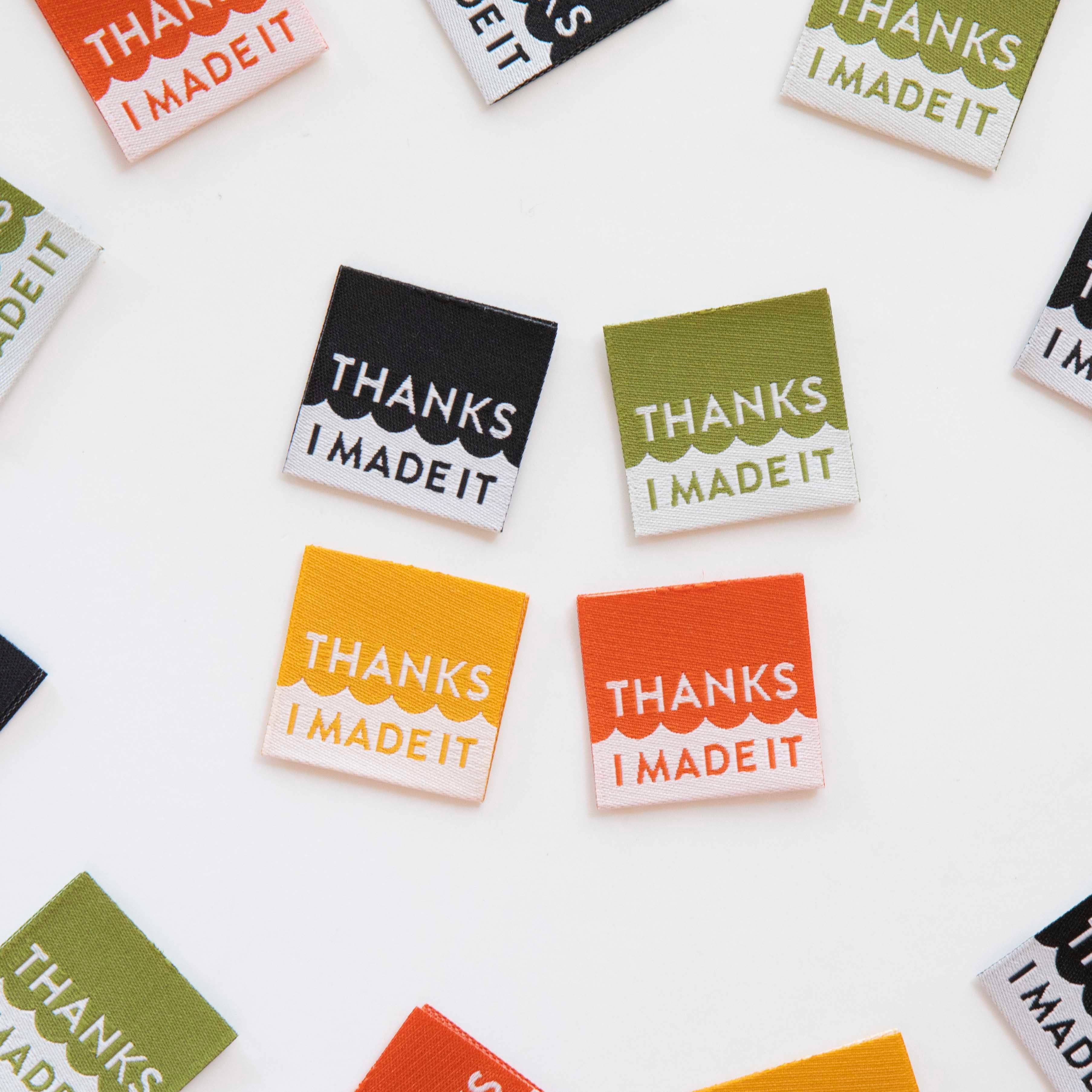 Thanks I Made It Multipack Woven Sewing Labels