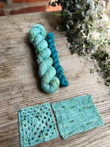 Dyed to order - Core Collection Eucalyptus Speckled Sock Set