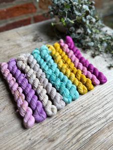 Dyed to order - Core Collection Speckled + Tonal 10 x 20g Mini Skein Set