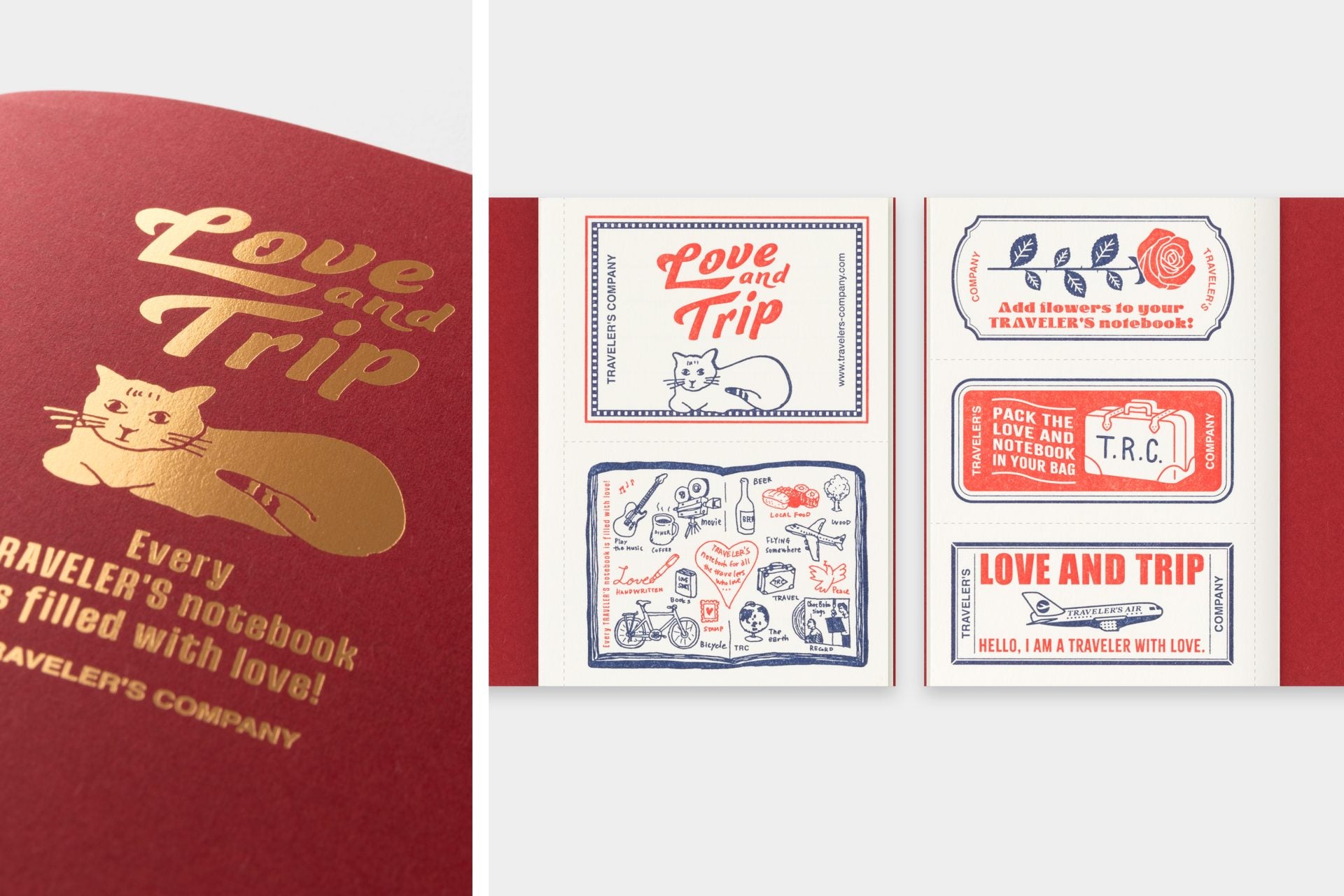 Traveler's Notebook Passport Refill Love and Trip Edition
