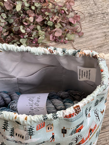Made to order - Project Bag Style 01 - Festive Houses