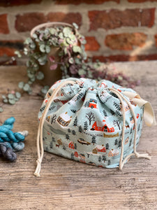 Made to order - Project Bag Style 01 - Festive Houses