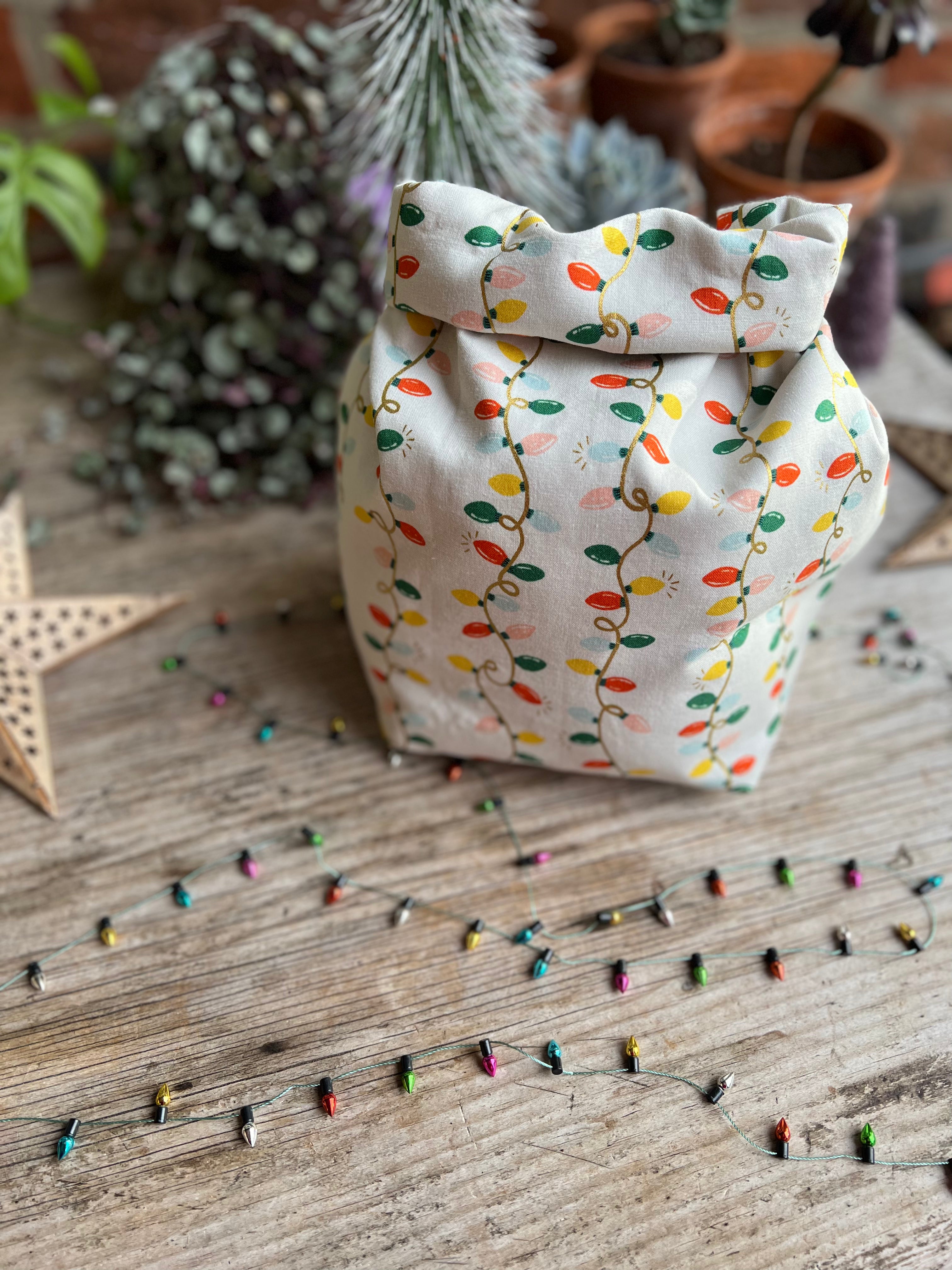 Project Bag Style 04 - Roll Top - Fairy Lights
