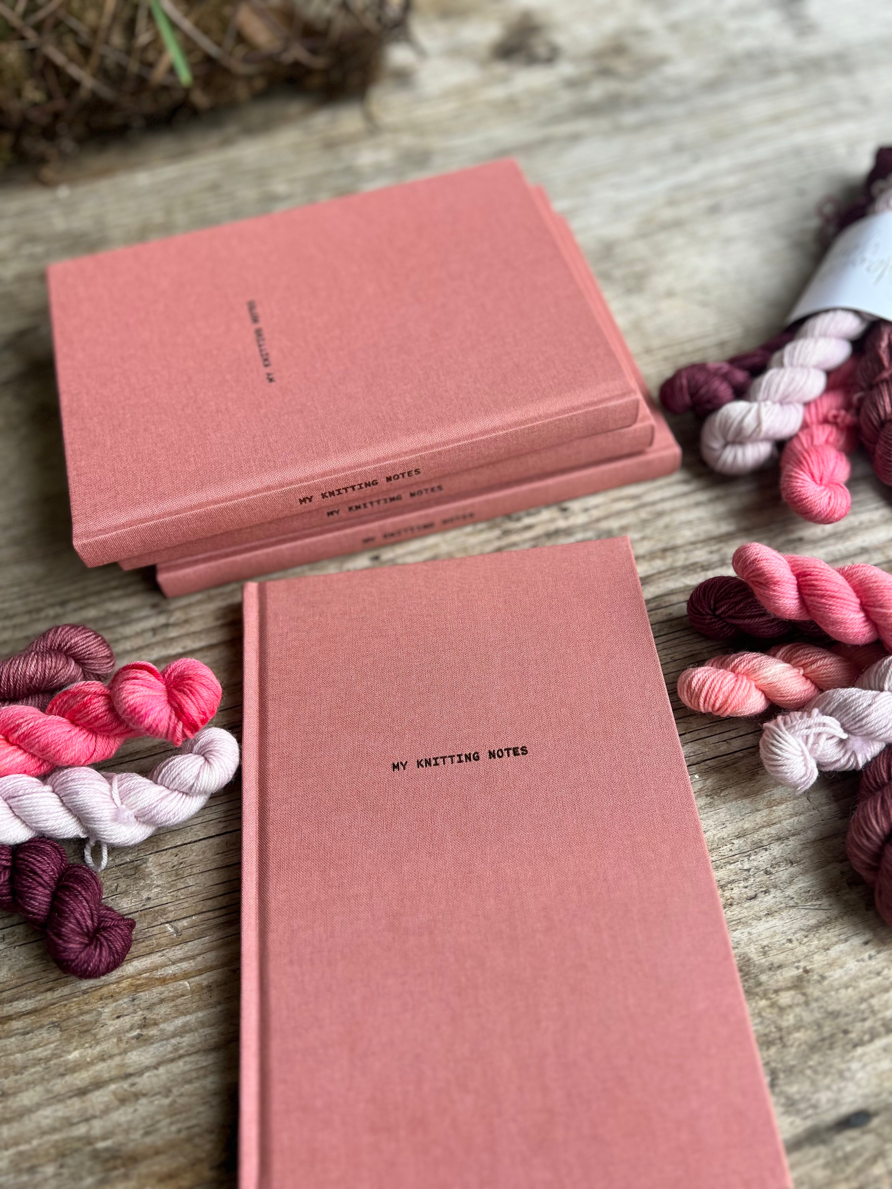 Laine Publishing knitting notes pink