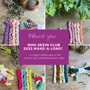 Botanical Yarn Mini Skein Make-A-Long Club - June