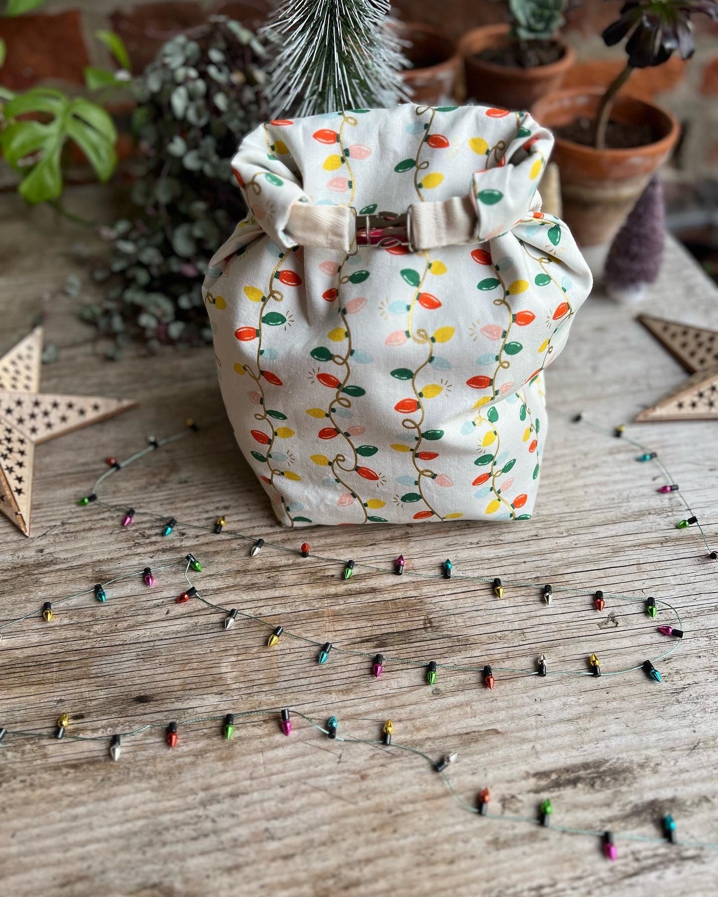 Project Bag Style 04 - Roll Top - Fairy Lights
