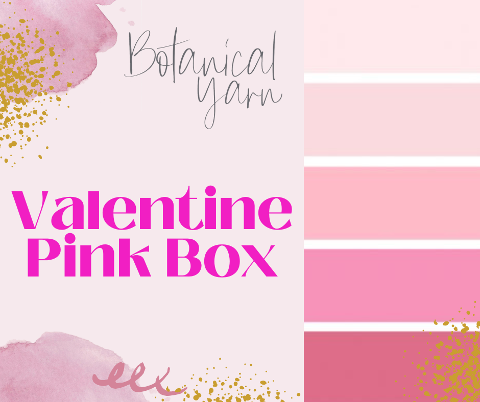 Ready to ship - Botanical Yarn Pink Valentine Mini Skein Box